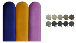 Panel tapicerowany płotek okrągły 140 cm Forever