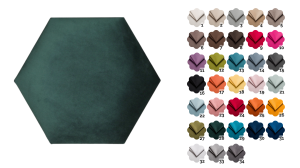 Panel tapicerowany heksagon 40,5x35 cm Trinity